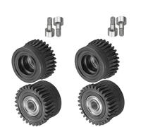Kit d'engrenages d'extrudeuse amélioré for cr-eality K1 K1C K1 Max Ender-3 V3 /V3 Plus, engrenage à Double roulement DLC en acier trempé nickelé(2 set black)