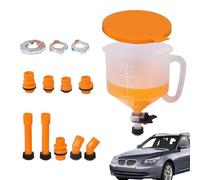 Kit D'entonnoir De Liquide De Refroidissement - Entonnoir Sans Déversement De Radiateur, 15pcs Kit De Remplissage De Liquide De Refroidissement Du Radiateur | Entonnoir Antigel Sans Débordement Avec I