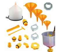 Kit d'entonnoir de liquide de refroidissement, kit de rots d'entonnoir de radiateur - 19X Entonnoir de radiateur de remplissage de liquide de refroidissement,Entonnoir antigel, kit de rots d'entonnoir