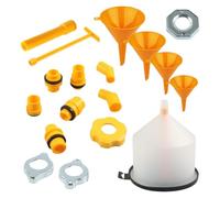 Kit d'entonnoir de radiateur, kit d'entonnoir de remplissage de radiateur | Kit d'entonnoir de radiateur anti-déversement 19X - Kit de rinçage de radiateur, kit de purge de liquide de refroidissement,