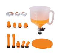 Kit d'entonnoir de remplissage de liquide de refroidissement pour radiateur de voiture, entonnoir antigel, kit de purge de remplissage de 15 pièces, purgeur d'antigel automobile pour véhicule