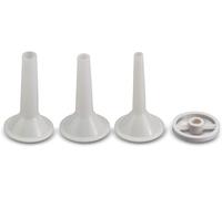 Kit d'entonnoir pour hachoir à viande Reber - complet avec entonnoirs et couronne entretoise - gris - métal - Kit pour blocs n°5, 12, 22, 32