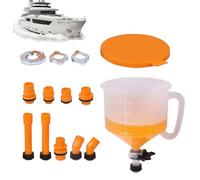 Kit d'entonnoirs anti-fuite pour liquide de refroidissement - Kit de recharge pour liquide de refroidissement - Système de remplissage d'antigel anti-fuite - Kit entonnoir de remplissage de liquide de