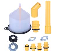Kit d'entonnoirs anti-fuites pour liquide de refroidissement, 15 pièces, purgeur de radiateur anti-fuites avec adaptateurs. Montage universel, comprenant un entonnoir, des adaptateurs et un étui de ra