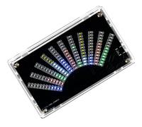 Kit d'entraînement à la soudure avec module de spectre musical LED PCB | Visualisation musicale amusante avec sensibilité réglable et paramètres personnalisables pour la fonction de mesure des
