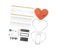 Kit d'entraînement à souder adapté aux débutants avec lumières LED clignotantes en forme de cœur et guide d'assemblage détaillé pour le soudage du microcontrôleur extensible