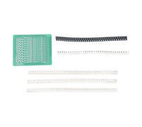 Kit d'entraînement à souder vert PCB avec composants assortis 0805 0603 0402 et LED rouges conçus pour l'enseignement de la technologie électronique et l'apprentissage du circuit numérique par des