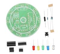 Kit d'Entraînement à Soudure Pratique, Plaque Électronique Verte | Plastique, Exercices Répétables, pour Composants Traversants et Interrupteur Tactile, avec Carte et Instructions