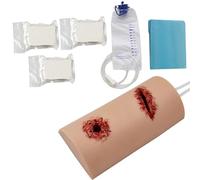 Kit d'entraînement au pansement et au garrot, exercices de suture for le contrôle des saignements, en silicone, avec gaze de compression, compresse imperméable et poche de perfusion.