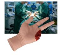 Kit D'EntraîNement Au Tamponnement des Plaies Et à La Pose De Garrots ScéNario De Blessure SimuléE ModèLe De Main pour La Pratique des Sutures Convient Aux Formations Aux Premiers Secours.