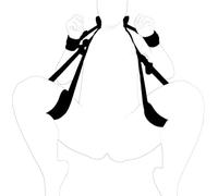 Kit d'entraînement au yoga - Collier ajustable pour le cou, le poignet et le dos, avec Mènọttes et bandeau pour les yeuxD6-7P13