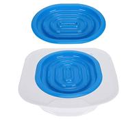 Kit D'entraînement aux Toilettes pour Chat, Système étape par étape Sûr pour Chaton, Entraîneur de Toilettes en Plastique pour Animaux de Compagnie Gris