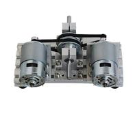 Kit d'entraînement de moteur à double broche 12 V 24 V, moteur à courant continu 775 795 895, poulie de courroie de distribution à couple élevé, roues synchrones 60 80 dents Haute performance(895 Moto
