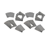Kit d'entraînement de soudage - Pièces de test - Plaques de soudage carrées et rectangulaires pour le développement des compétences - 48 pièces