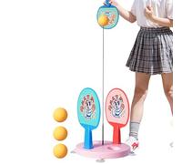 Kit D'entraînement De Tennis De Table | Kit D'entraînement avec Tige Élastique | Set De Raquettes Interactif pour Exercice Intérieur Extérieur | Multifonction École Bureau Maison Club Débutants