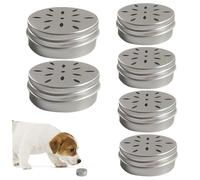 Kit d'entraînement des odeurs 6PCS, 2, 68x1.02 Kit d'entraînement des parfums de Petit Chien, boîte de Parfum pour Chiens en Aluminium, Robuste, récipient Travail Nez