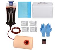 Kit d'entraînement pour emballage de plaies par balle, kit de formation Stop The Bleed, kit de contrôle des saignements pour les cours médicaux - Étui de transport