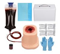 Kit d'entraînement pour emballage de plaies par balle, kit de formation Stop The Bleed, kit de contrôle des saignements pour les cours médicaux - Étui de transport