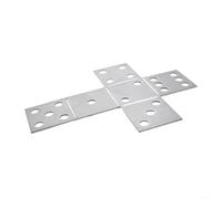 Kit d'entraînement professionnel de soudage, 6 pièces de coupons carrés en métal pour soudage MIG TIG, plaque en tôle d'acier au carbone, projet d'apprentissage à faire soi-même, longueur 42,5 mm