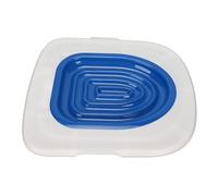 Kit d'entraîneur de Toilettes pour Chats, Système de Formation aux Toilettes Réutilisable pour Chats Réutilisable Kit d'entraînement de Toilettes en Pot de Chat (Plateau Blanc, 1 Support Intérieur