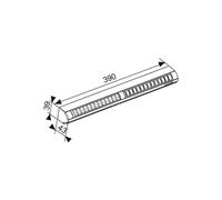 Aldes Kit entrée d'air autoréglable EA 22 - 37 dB - 390×39×39 mm - blanc (11011546)