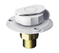 Kit d'entrée d'eau pour camping-car avec joint étanche intégré et joint étanche et matériaux résistants aux intempéries pour un fonctionnement constant (blanc)