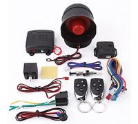 Kit d'Entrée sans Clé Universel pour Système de Protection Alarme Voiture et Sécurité - 2 Télécommandes et Sirène