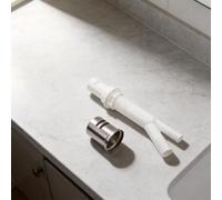 Kit d'entrefer pour lave-vaisselle en nickel brossé de qualité supérieure conçu pour éviter le refoulement de l'eau sale, construction en plastique ABS et laiton, ajustement sûr pour la plupart des