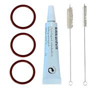 Kit d'entretien - 3 joints toriques - 1 graisse en silicone et 2 brosses - Compatible avec les machines à café DeLonghi - Unité de percolation Magnifica Magnifica S PrimaDonna Perfecta Maestosa Eletta