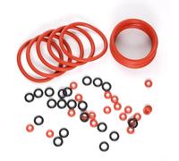 Kit d'entretien 50 pièces avec joints toriques rouges et noirs | Compatible avec C-D-E-F-S-X, remplacement du joint sans couture, matériau, maintient la pression