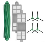 Kit d'entretien amélioré pour Roomba 205 avec brosse à roulettes, 4 brosses latérales et 2 filtres pour DustCompactor