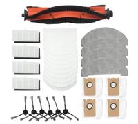 Kit d'entretien complet pour aspirateur robot Imou L11-a L11 avec brosse à rouleau, six brosses latérales, quatre filtres Hepa, chiffons réutilisables et sacs jetables