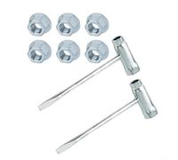 Kit d'entretien comprenant 12 clés en T et 36 écrous pour tronçonneuse MS170, MS180, MS230, MS250, MS260, MS290, MS360, MS390, pour la réparation et le réglage de la tronçonneuse (B)
