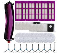 Kit d'entretien contenant des brosses à bords roulants, des chiffons filtrants et des sacs poubelle pour Eureka J15 Pro pour Ultra Appliance Fix (B)