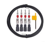 Kit d'entretien de frein hydraulique pour systèmes Sram, comprend des aiguilles de purge de précision, des têtes d'olive, du caoutchouc et un tuyau d'huile flexible (E)