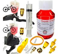 Kit d'entretien de freins à disque avec huile minérale 100 ml pour Shimano avec raccord de remplissage M5