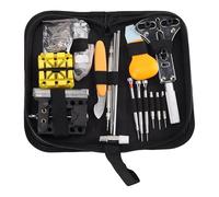Kit d'entretien de montre avec outils efficaces et sac de rangement pour remplacer facilement la batterie, ouvre-boîtier, ajustement, kits de réparation de montre professionnels
