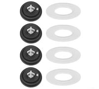 Kit d'entretien de plomberie avec 4 membranes en caoutchouc et 4 joints de valve de chasse pour robinet à boisseau sphérique Siamp et soupapes de remplissage