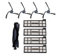 Kit d'entretien de rechange avec brosse principale/filtre/sac/serpillère/brosse latérale pour Eufy X10 pour Pro pour aspirateur robot Omni, pièces de rechange pour restaurer l'aspiration et prolonger