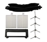 Kit d'entretien de rechange pour Eufy L50 L50 SES L60 L60 L60 avec 4 brosses latérales, 2 éponges filtrantes, 1 brosse roulante, 1 protège-brosse