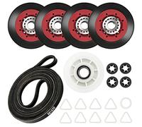 Kit d'entretien de réparation de sèche-linge 4392067 - Kit de réparation de sèche-linge Maytag, Kenmore et Whirlpool, comprend un rouleau de tambour WPW10314173 et une poulie de renvoi 661570V et