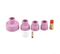 Kit d'entretien de torche TIG multi-pièces avec lentille à gaz et tasses en céramique assorties pour applications WP-17/18/26
