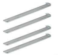 Kit d'entretien de vélo électrique en acier avec accessoires de téton pour un total de 36 unités (argent, 12 g, 160 mm)