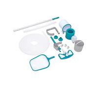 Bestway AquaClean Kit d’entretien de piscine Deluxe avec aspirateur et skimmer