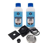 Kit d'entretien détartrant machine à café à dosettes - pièces de rechange Frog Didiesse avec 1 filtre dosette de douche 44 mm, 5 joints Viton, 1 porte gaufres, 2 épaisseurs, 1 écrou et 1 bec