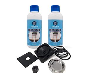 Kit d'entretien détartrant machine à café à dosettes - pièces de rechange Frog Didiesse avec 1 filtre dosette de douche 44 mm, 5 joints Viton, 1 porte gaufres, 2 épaisseurs, 1 écrou et 1 bec