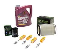 Kit d'entretien d'huile 4L + filtre à air + filtre à huile + bougies d'allumage pour Yamaha FJR 1300 FJR1300 RP04 RP08 RP11 RP13 RP 23 année de construction 2001-2021