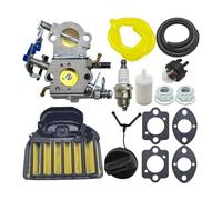 Kit d'entretien et de réglage du carburateur Compatible avec Les tronçonneuses 455, 460, 461 CS2255 (référence 544883001)