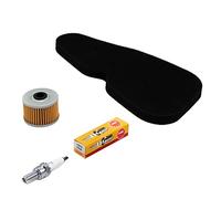 Kit d'entretien filtre à air + filtre à huile + bougie d'allumage pour Kawasaki ki BN 125 A BN125 A Eliminator BN125A années de construction 1998-2007