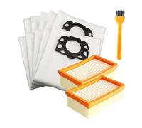 Kit D'entretien For Aspirateur A21F - Filtre HEPA Et Sacs À Poussière, Compatible Avec Les Modèles Karcher MV4, MV5, MV6, WD4, WD5, WD6, WD5P, WD6P 2.863-005.0